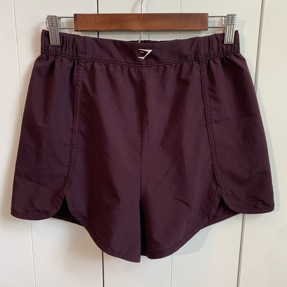 Gymshark Pants - Gymshark Womens Scallop Hem Shaped‎ Shorts Purple Size Medium